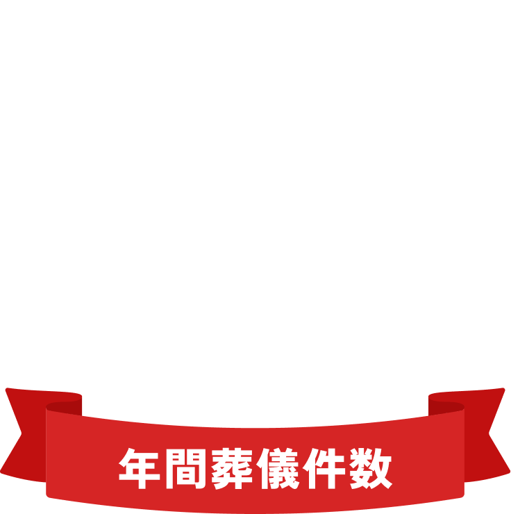 選ばれてグループ累計 約20,000件 年間葬儀受注件数